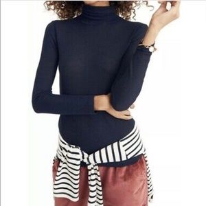 Madewell Women’s Night sparkle Turtle Neck Long Sleeve Top size M